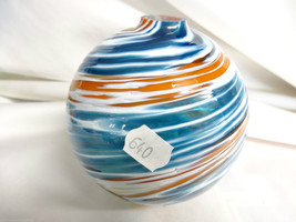 Glass Eye Studio Handcrafted Seashore Round Oil Lamp Vase 640 New 2012 - £20.02 GBP