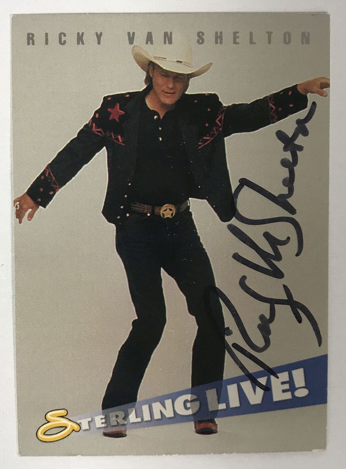 Ricky Van Shelton Signed Autographed 1993 Sterling Trading Card - $15.00