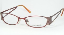 Visione Nobile VD210 Col.7 Rouge Pink /GREY Eyeglasses Glasses Frame 52-20-140mm - £48.77 GBP