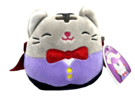 Tally the Vampire Cat Dracula 4.5" Squishmallow Halloween Plush KellyToy - $15.79