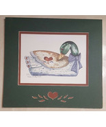 Double Matted Frankie Buckley Watercolor Country Duck SIGNED Limited Ed.... - £5.58 GBP