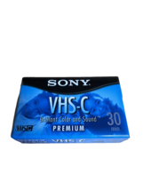 New SONY VHS-C Video Tapes 30 Minute Premium Sealed Pack TC-30VHGF  - $8.00