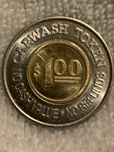 Ficha De Lavacoches Sin Valor $1.00 Carwash Token No Cash Value – No Refunds - £0.78 GBP