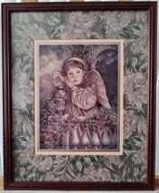 Hope Gardens Of Innocence Victorian Angel Framed Print Donna Richardson 17x21 - £24.25 GBP