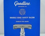 Goodline Men&#39;s Double Edge Safety Razor + 5 Stainless Steel Replacement ... - £7.94 GBP