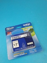 BROTHER P-TOUCH TZE TAPE 1/2&quot; BLACK PRINT ON CLEAR TAPE TZE-131 LAMINATE... - $15.83