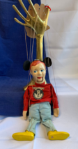 Vtg 1950&#39;s Disney Mickey Mouse Club Mouseketeer 15&quot; Marionette Puppet Doll Toy - £118.66 GBP