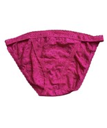 Victoria’s Secret Pink Lace String Bikini Panty M Medium 2019 Floral Vin... - $27.42 CAD