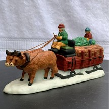 Dept 56 Ox Sled Dickens Christmas Village Accessory Figurine - 1987 - £19.49 GBP