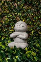 Lucky Japanese Jizo-Garden Statue, Garden Decor, Home Decor, Resin Sculp... - £66.59 GBP