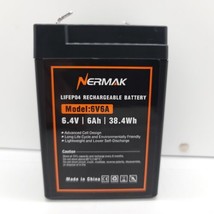 NERMAK 6V 6Ah Lifepo4 Lithium Battery, 2000+ Cycles Rechargeable Lithium Iron P - £19.28 GBP