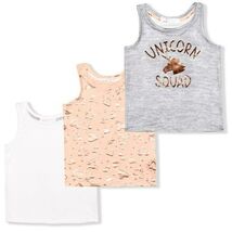 GRAY Unicorn Squad Sleeveless Tank Set - $13.86