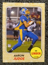 Aaron Judge Linden High School Football Rookie Card. Custom Card Limited... - $1.98