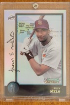 1998 Bowman Chrome International Baseball Card Refractor #89 Juan Melo - £7.74 GBP