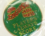 Vintage English Mark Darts Game Pin Back Button 1” x1” Gold Green NEW OL... - $29.40