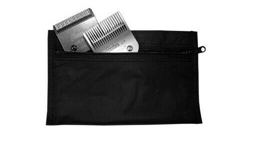 Black Blade Bag With Zipper Grooming Baber Stylist Tool Organizer 4.5&quot; x 7&quot; - $9.79