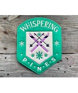 1980&#39;s WHISPERING PINES SKI Hill Patch Worsley Alberta Canada Extra Larg... - £26.88 GBP