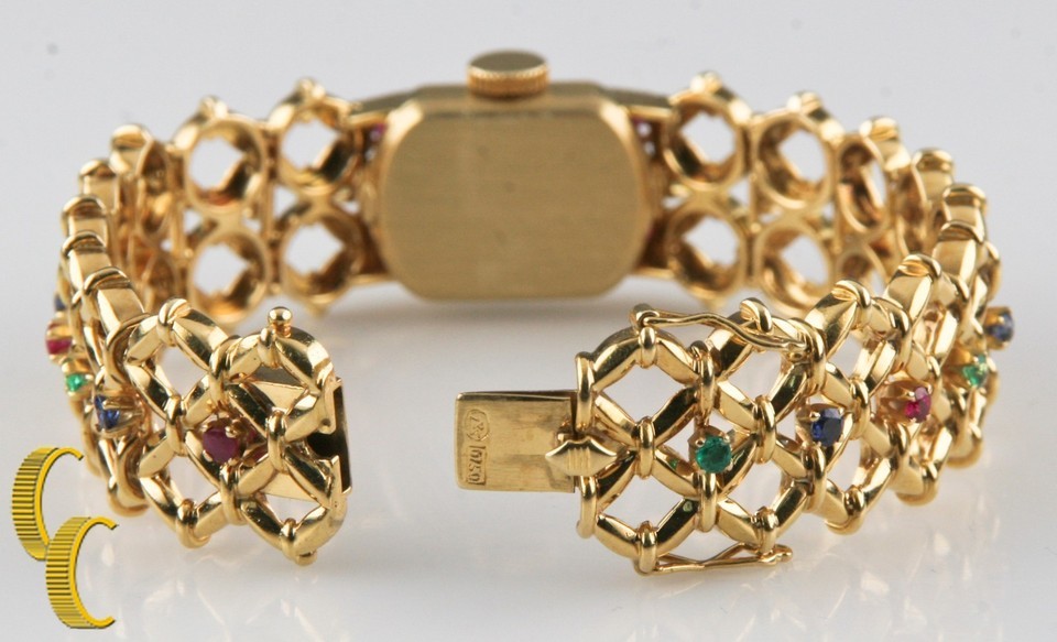 Patek Philippe Ladies 18k Yellow Gold Hand-Winding Watch w/ Ornate Gubelin Band Item image 6
