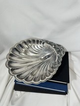 Vintage 1830 F. B. Rogers Silver Plated Clam Shell Footed Bowl Lg 1630 - $26.18