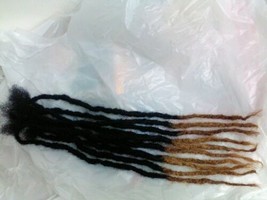 Dreadlocks 100% Human Hair handmade 10 pc 9&quot;, 14&quot;, 20&quot; ombre 1/4&quot; 1cm thick - £74.21 GBP+