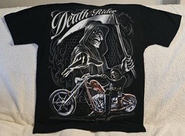 Motorcycle Grim Reaper Skeleton Scythe Biker Lowrider Death Rider T-SHIRT - £8.85 GBP