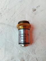 Bausch &amp; Lomb Fluorite Oil 4.3mm 1.00 40X Vintage Microscope Objective A... - $58.91