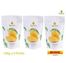 3 x Dehydrated Mango DOI KHAM Made From Natural Tropical Thai Fruit 140g Halal - £39.12 GBP