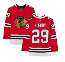 MARC-ANDRE FLEURY Autographed 500th NHL Win Blackhawks Authentic Jersey ... - £467.88 GBP