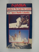 NASA Apollo 2 The Eagle Has Landed &amp; Space Shuttle Columbia VHS Video Tape - £9.38 GBP