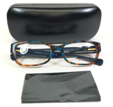 Coach Eyeglasses Frames HC 6078 5337 Tortoise Blue Rectangular 52-16-135 - £50.99 GBP