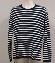 LE31 Simons Men&#39;s Striped crew neck sweater Size G/Large - £27.45 GBP