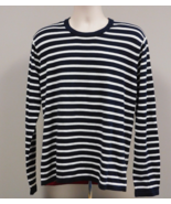 LE31 Simons Men&#39;s Striped crew neck sweater Size G/Large - $34.64