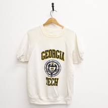 Vintage Georgia Tech Short Sleeve Sweatshirt Large - £51.77 GBP