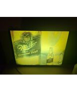 Vtg Miller Geuine Draft Beer Lighted Sign  - 20x15&quot; Works!  Read Descrip... - €69,07 EUR