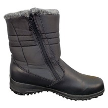 Totes Winter Boots Women Size 10M Black Faux Fur Waterproof Mid-Calf Sid... - £18.05 GBP