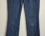 Express Womens Blue Denim Jeans 41 Barely Boot Cut Dark Wash RN 130351 - $18.99