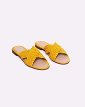 Artisan Raffia Sandals - Handwoven Women&#39;s Sandals - Natural Fiber Footwear - $69.99