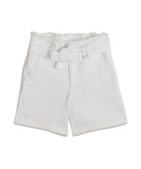 Jordache Girls Paperbag Waist Denim Jean Shorts White Size 10 - £19.65 GBP