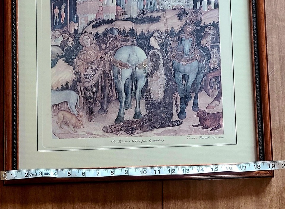 Art Print Verona San Anastasia Pisanello Saint George and the Princess RARE. Item image 5