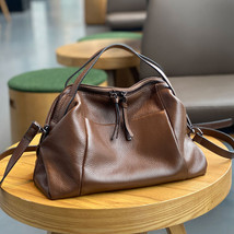 Fashion Designer Handbags High Quality Soft Full Grain Cowhide Leather Women Tot - £92.70 GBP