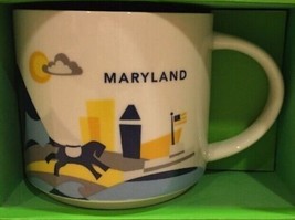 *Starbucks 2016 Maryland You Are Here Collection Coffee Mug NEW IN BOX - $32.50