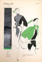 L’officiel De La Couleur Des Industries De La Mode No. 16 Hiver 1952 Pla... - $66.53