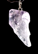 satyaloka quartz  synergy 12 high frequency amethyst hue pendant  #6691 - £23.14 GBP