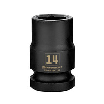 Powerbuilt 1/2 Inch Drive x 14 MM 6 Point Impact Socket - 647161 - £17.19 GBP