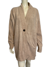 Cuddl Duds Women's Fleecewear Jacket Beige XL - $18.99