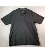 Ben Hogan Polo Shirt Mens Size Large Black Short Casual Sleeve Logo Coll... - $10.84