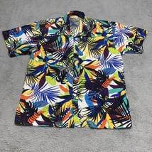 Shuangoi Tropical Shirt Mens 4XL Abstract Hawaiian Button Up Aloha Cruis... - £12.69 GBP
