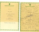  Wachtelhof Menus 1967 Salzburg Austria signed - £19.68 GBP