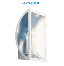 New White Kichler 49288WH Narelle Outdoor Wall Sconce, 3-Light 180 Total... - $249.95