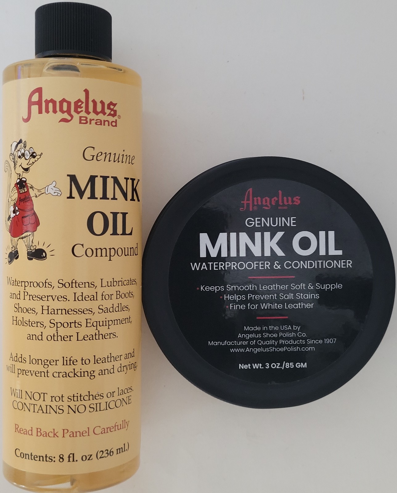 Genuine Mink Oil Leather Conditioner Waterproofer Paste &amp;/or Liquid, Sel... - $12.86+